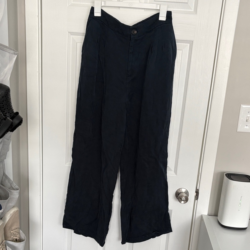 Women’s Navy Wide Leg Dress Pants
